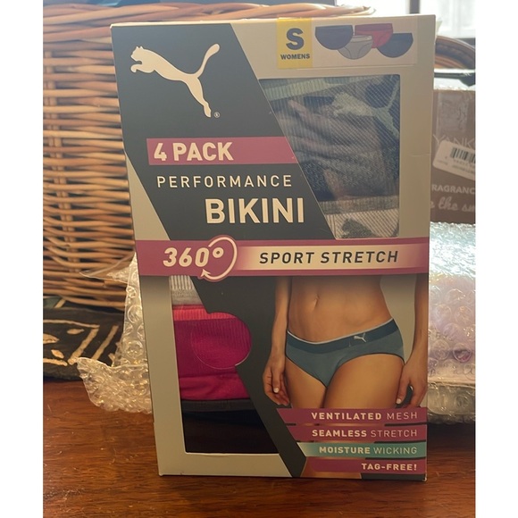 4 pairs of PUMA bikini underwear NIB - Picture 1 of 6